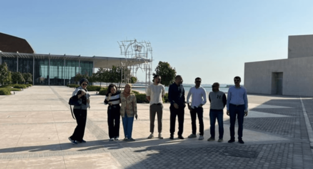 Touring art exhibits in Bahrain with the talented Abbas Almosawi