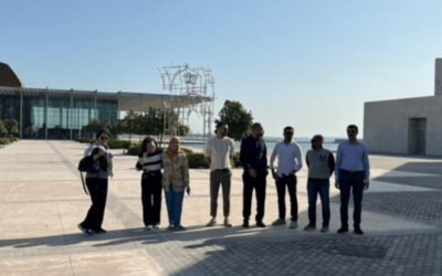 Touring art exhibits in Bahrain with the talented Abbas Almosawi